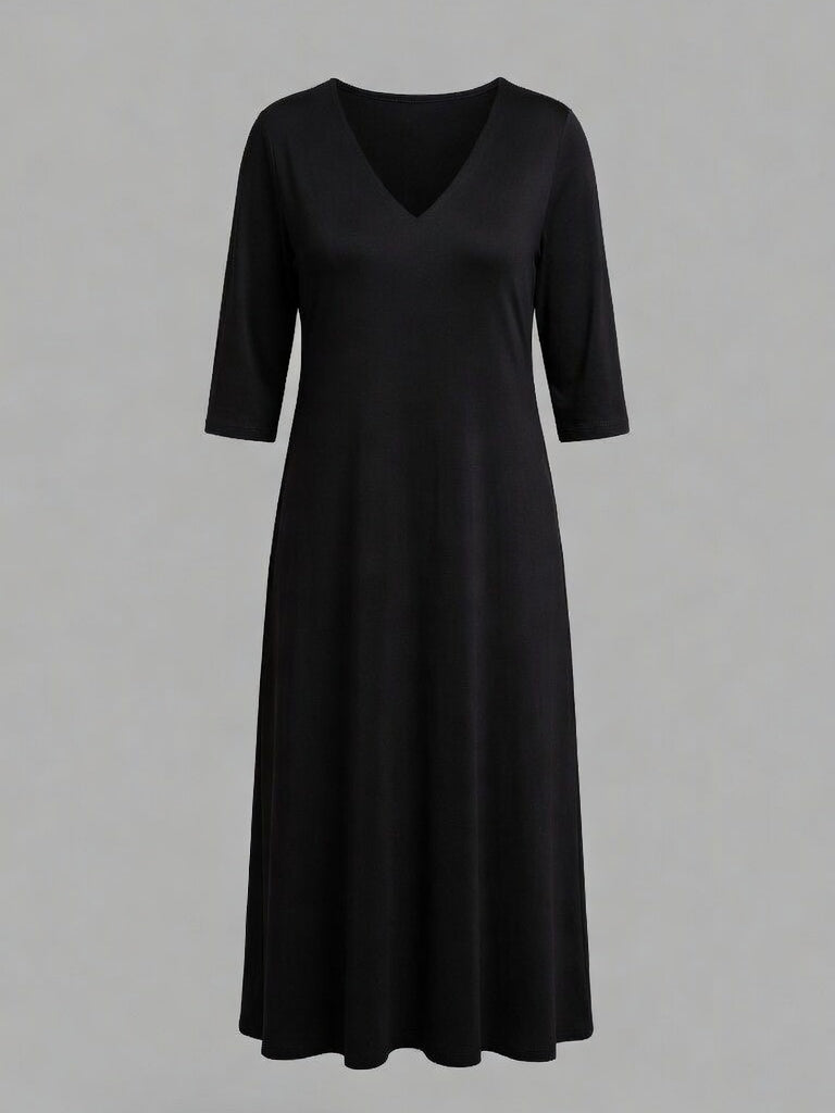 Justyna Kleid Halbarm schwarz